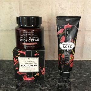 Beekman Heirloom Rose body cream and hand cream